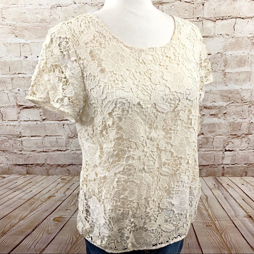 Madewell lace top   